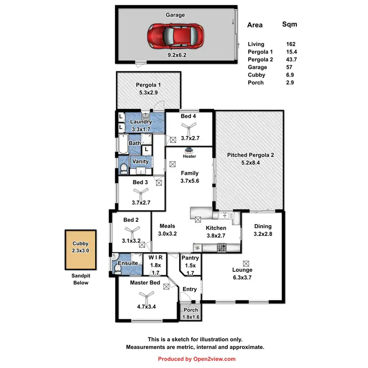 Floorplan of Homely house listing, 7 Betty Road, Lewiston SA 5501