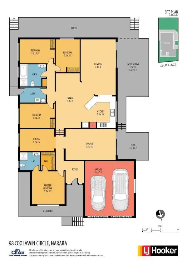 Floorplan of Homely house listing, 98 Coolawin Circle, Narara NSW 2250