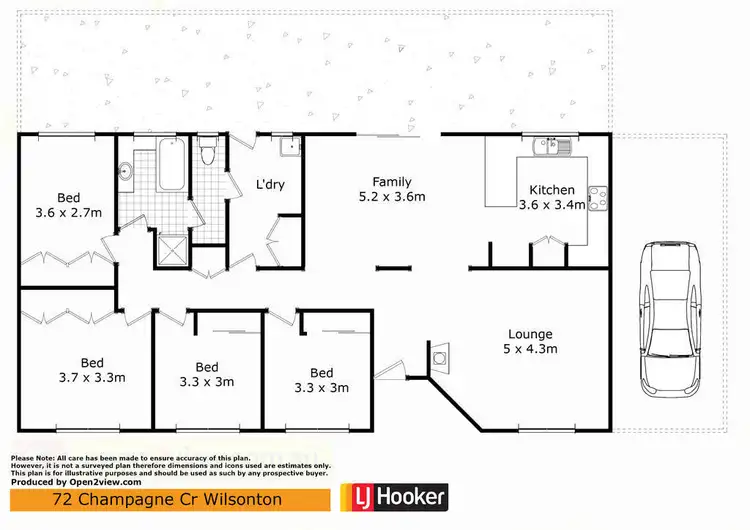 Floorplan of Homely house listing, 72 Champagne Crescent, Wilsonton Heights QLD 4350