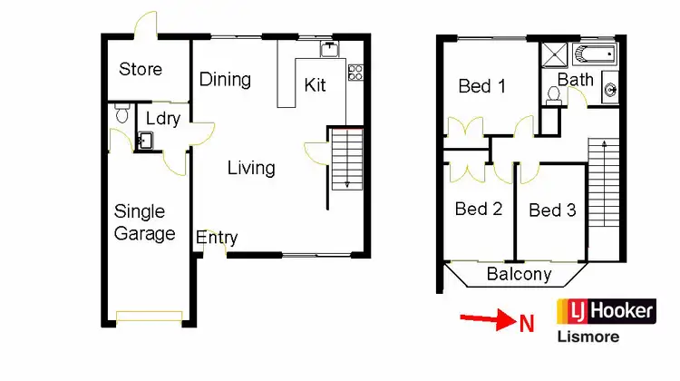 Floorplan of Homely townhouse listing, 10/2 Taylor Avenue, Goonellabah NSW 2480