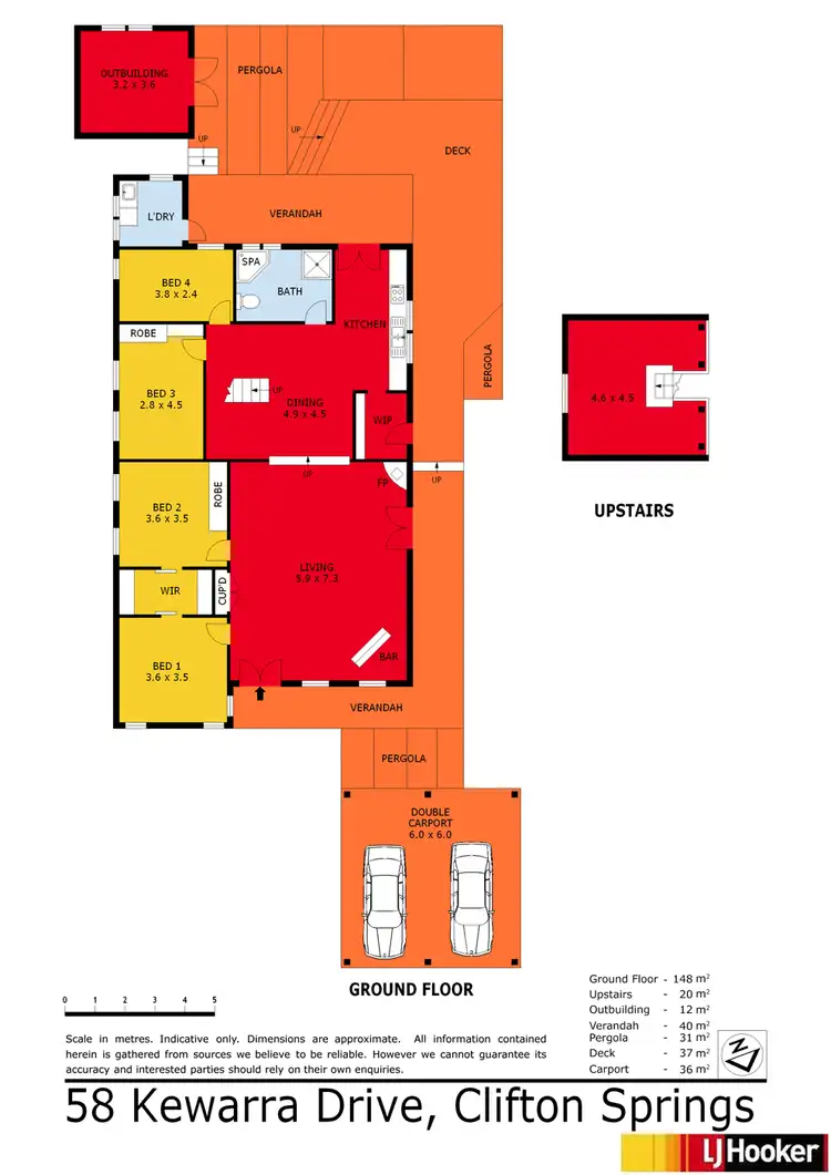 Floorplan of Homely house listing, 58 Kewarra Drive, Clifton Springs VIC 3222