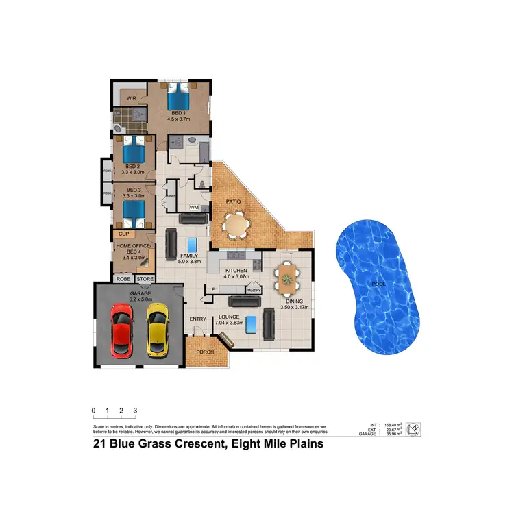 Floorplan of Homely house listing, 21 Blue Grass Crescent, Eight Mile Plains QLD 4113
