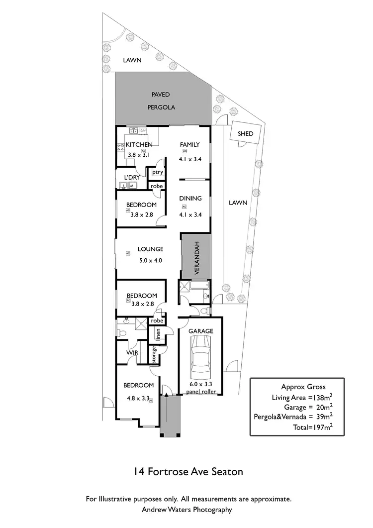 Floorplan of Homely house listing, 14 Fortrose Avenue, Seaton SA 5023