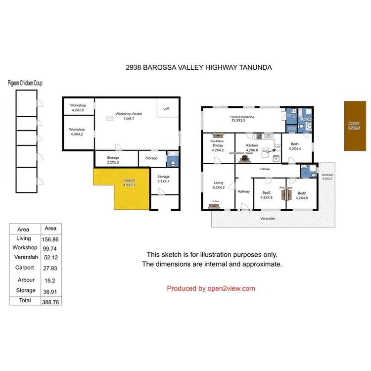 Floorplan of Homely house listing, 2938 Barossa Valley Way, Tanunda SA 5352