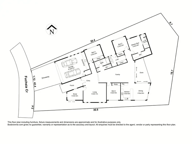Floorplan of Homely house listing, 8 Fuchsia Crescent, Point Cook VIC 3030