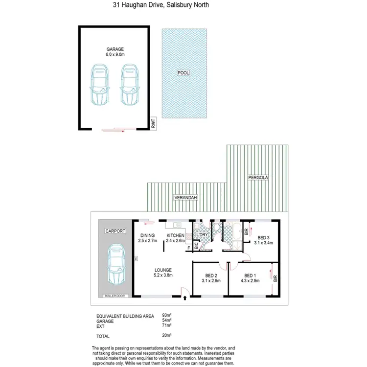 Floorplan of Homely house listing, 31 Haughan Drive, Salisbury North SA 5108
