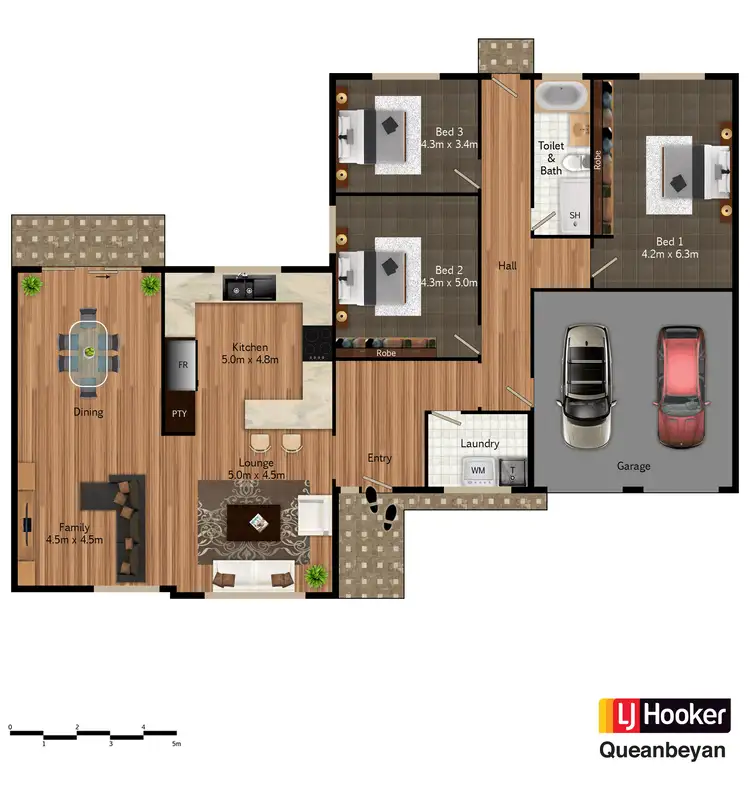 Floorplan of Homely townhouse listing, 5/60 Jacaranda Drive, Jerrabomberra NSW 2619