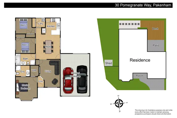 Floorplan of Homely house listing, 30 Pomegranate Way, Pakenham VIC 3810