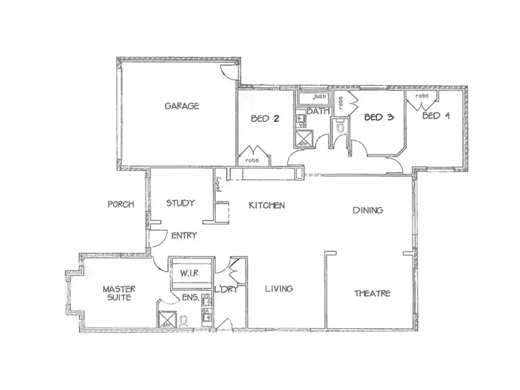 Floorplan of Homely house listing, 43 Nossal Drive, Point Cook VIC 3030