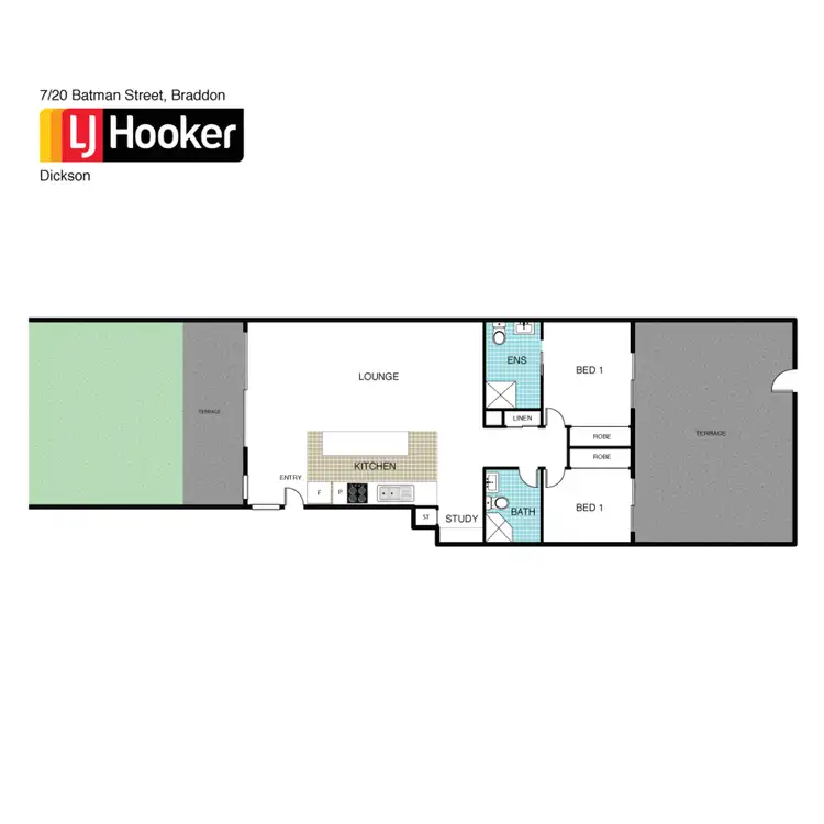 Floorplan of Homely apartment listing, 7/20 Batman Street, Braddon ACT 2612