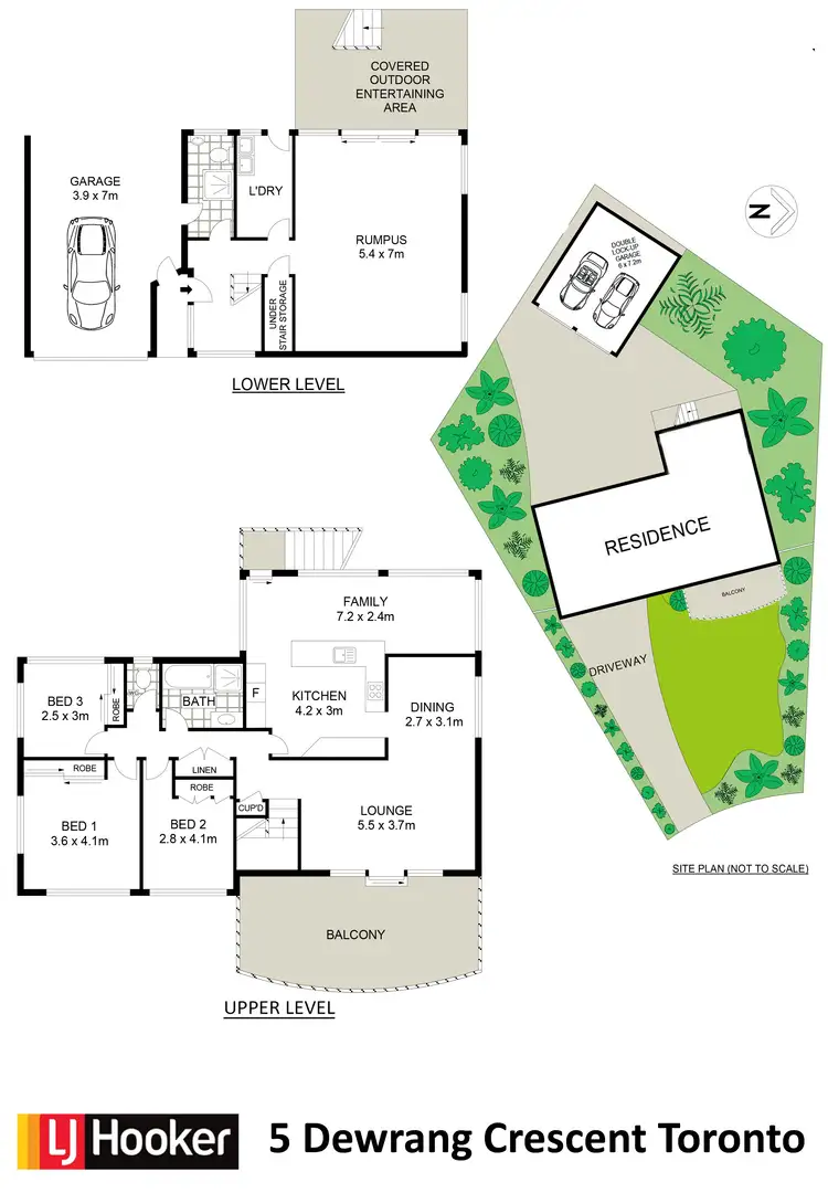 Floorplan of Homely house listing, 5 Dewrang Crescent, Toronto NSW 2283