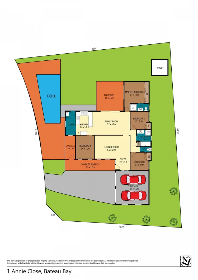 Floorplan of Homely house listing, 1 Annie Close, Bateau Bay NSW 2261