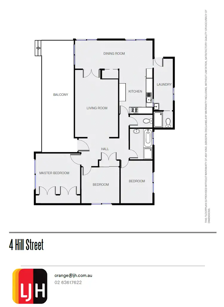 Floorplan of Homely house listing, 4 Hill Street, Orange NSW 2800