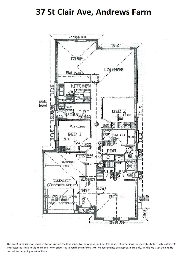 Floorplan of Homely house listing, 37 St Clair Avenue, Andrews Farm SA 5114
