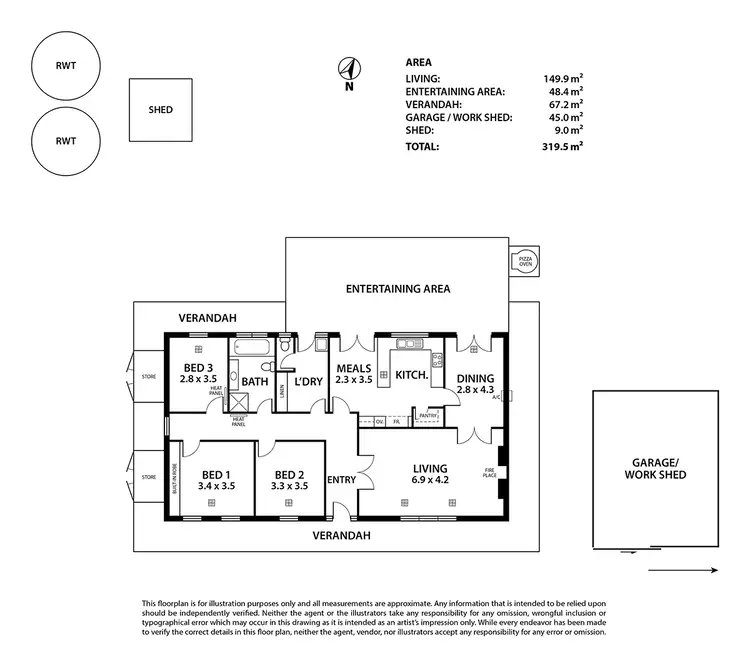 Floorplan of Homely house listing, 19 Albion Drive, Strathalbyn SA 5255