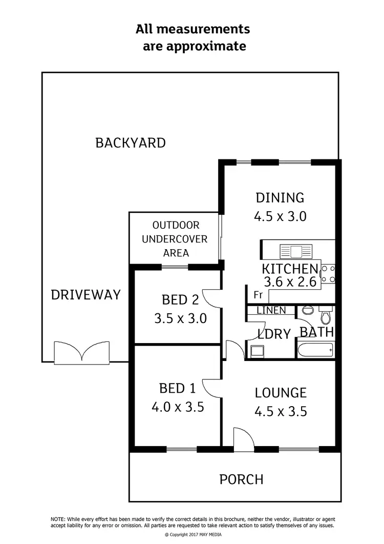 Floorplan of Homely unit listing, Unit 7/43 Agnes Street, Ottoway SA 5013