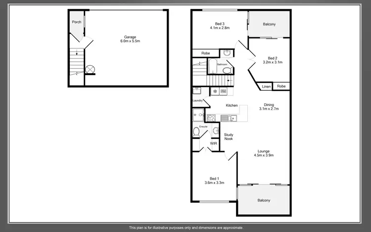 Floorplan of Homely unit listing, 3/36 Pacific Drive, Port Macquarie NSW 2444