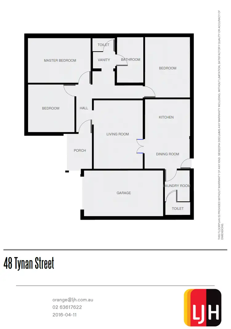 Floorplan of Homely house listing, 48 Tynan Street, Orange NSW 2800
