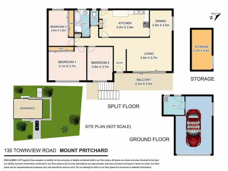 Floorplan of Homely house listing, 135 Townview Road, Mount Pritchard NSW 2170