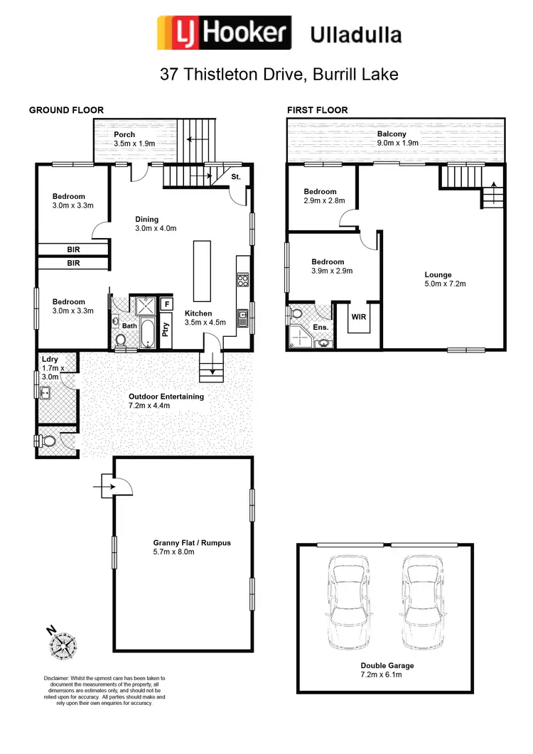 Floorplan of Homely house listing, 37 Thistleton Drive, Burrill Lake NSW 2539