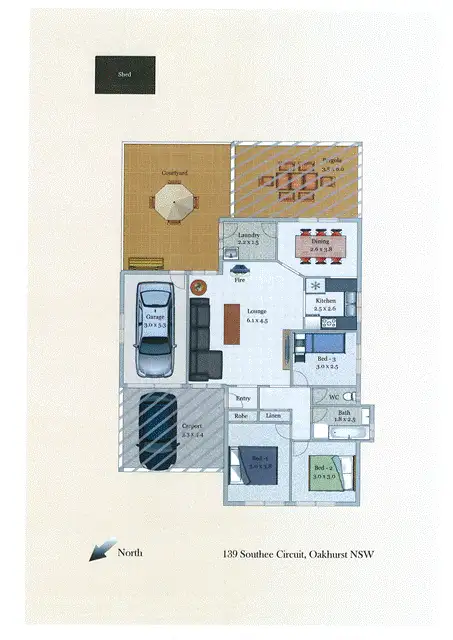 Floorplan of Homely house listing, 139 Southee Circuit, Oakhurst NSW 2761