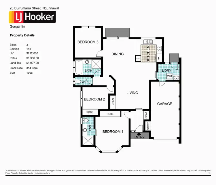 Floorplan of Homely house listing, 20 Burrumarra Avenue, Ngunnawal ACT 2913