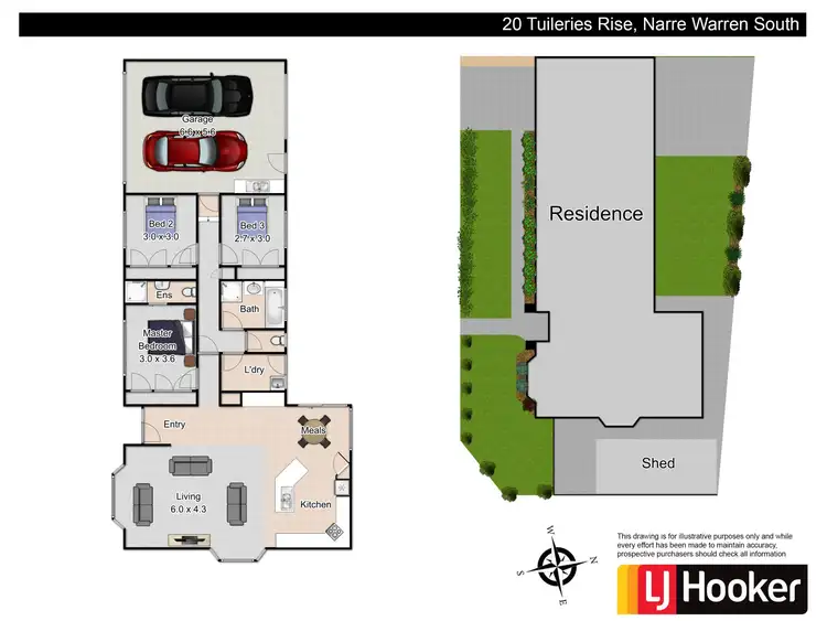 Floorplan of Homely house listing, 20 Tuileries Rise, Narre Warren South VIC 3805