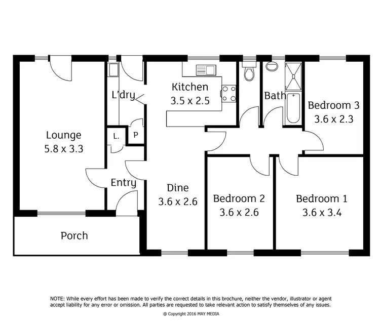 Floorplan of Homely unit listing, 1/9 Cowley Avenue, Dudley Park SA 5008