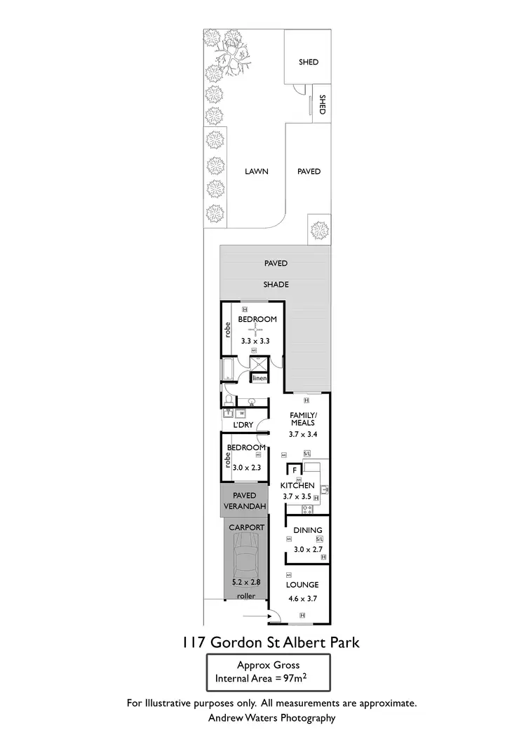 Floorplan of Homely house listing, 117 Gordon Street, Albert Park SA 5014
