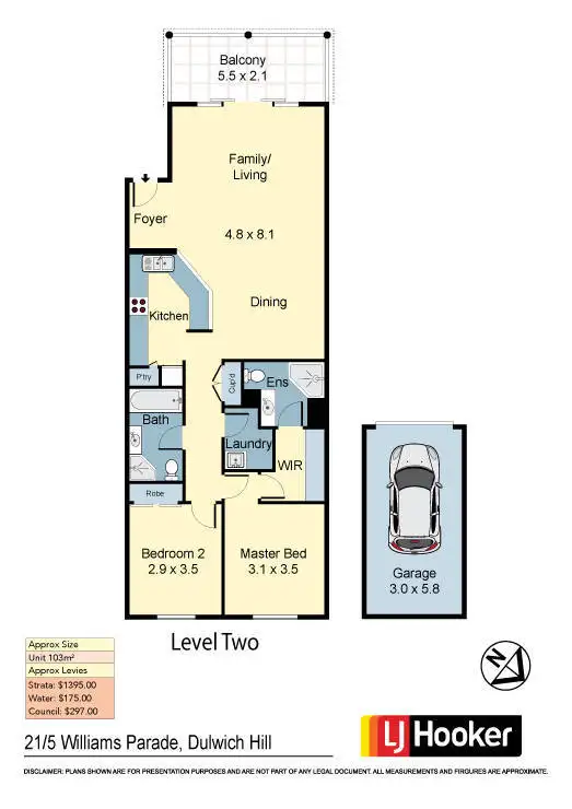 Floorplan of Homely apartment listing, 21/5 Williams Parade, Dulwich Hill NSW 2203