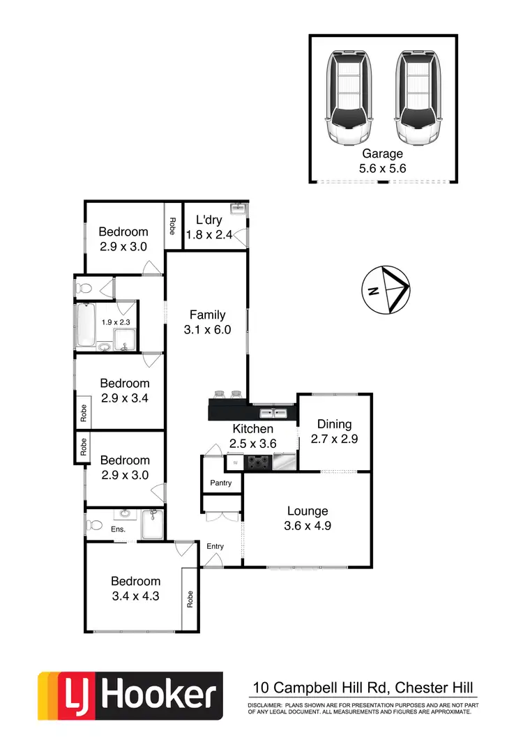 Floorplan of Homely house listing, 10 Campbell Hill Road, Chester Hill NSW 2162
