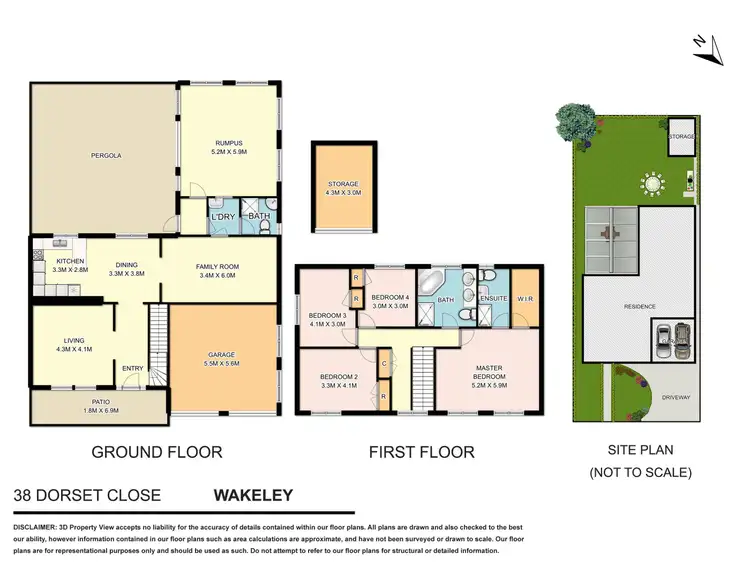 Floorplan of Homely house listing, 38 Dorset Close, Wakeley NSW 2176
