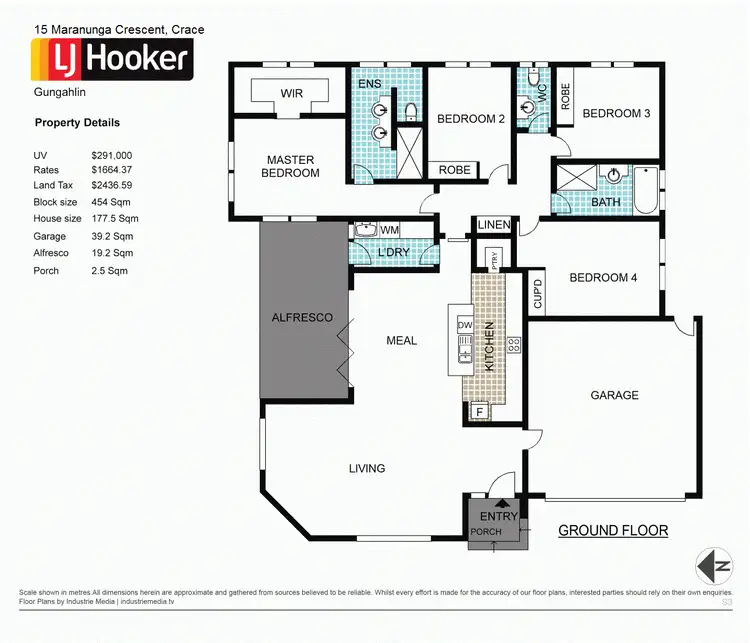 Floorplan of Homely house listing, 15 Maranunga Crescent, Crace ACT 2911