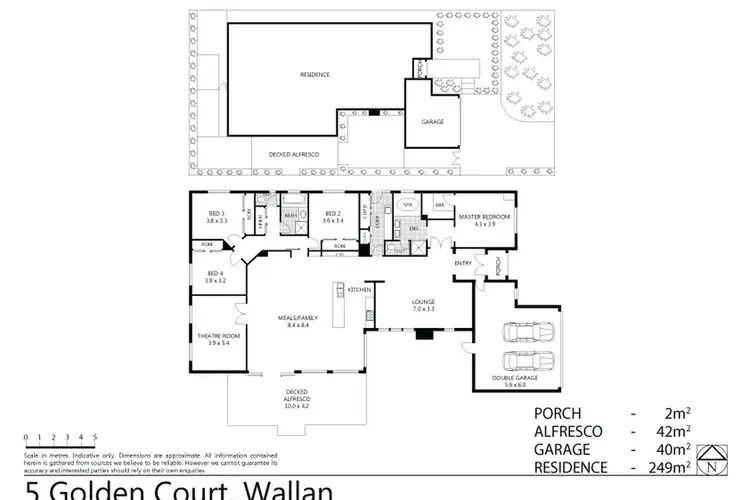 Floorplan of Homely house listing, 5 Golden Court, Wallan VIC 3756