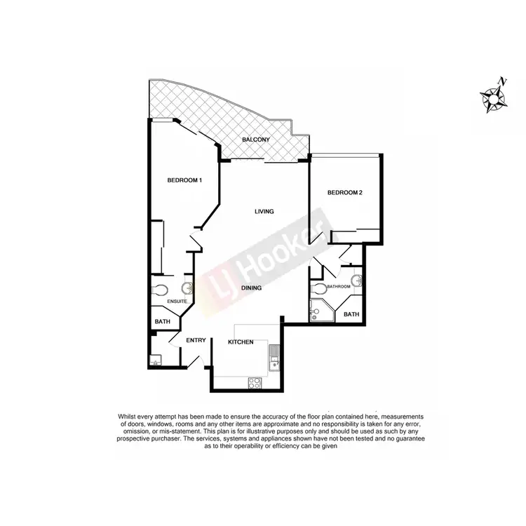Floorplan of Homely apartment listing, 203/9 Murrajong Road, Springwood QLD 4127