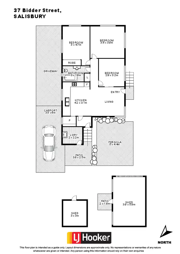 Floorplan of Homely house listing, 37 Bidder Street, Salisbury QLD 4107