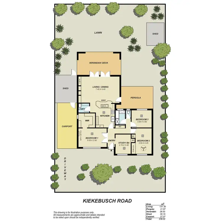 Floorplan of Homely house listing, 28 Kiekebusch Road, Gulfview Heights SA 5096