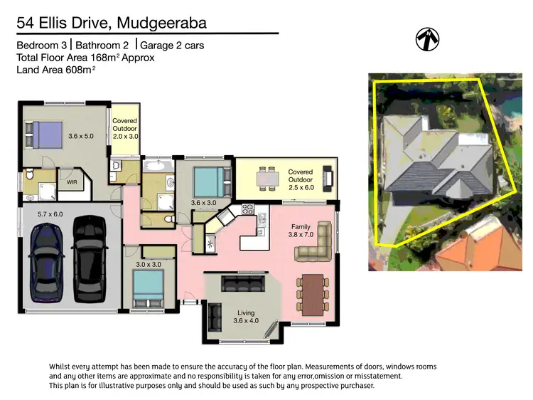 Floorplan of Homely house listing, 54 Ellis Drive, Mudgeeraba QLD 4213