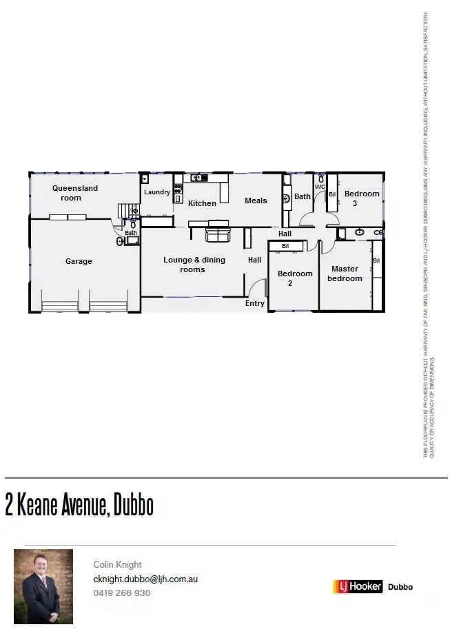 Floorplan of Homely house listing, 2 Keane Avenue, Dubbo NSW 2830