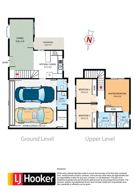 Floorplan of Homely townhouse listing, 3/7 O'Brien Street, Mount Druitt NSW 2770