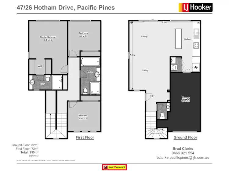 Floorplan of Homely townhouse listing, 47/26 Hotham Drive, Pacific Pines QLD 4211