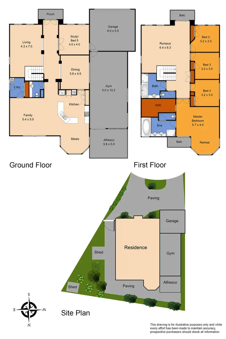 Floorplan of Homely house listing, 3 Nicole Close, Endeavour Hills VIC 3802
