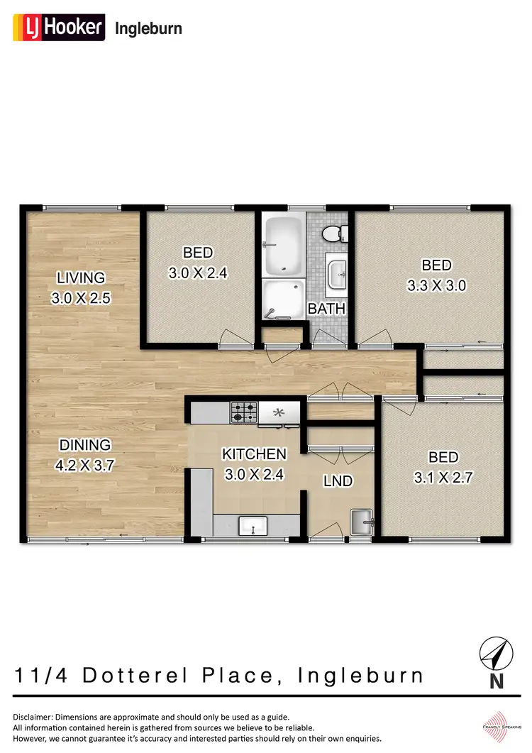 Floorplan of Homely villa listing, 11/4 Dotterel Place, Ingleburn NSW 2565