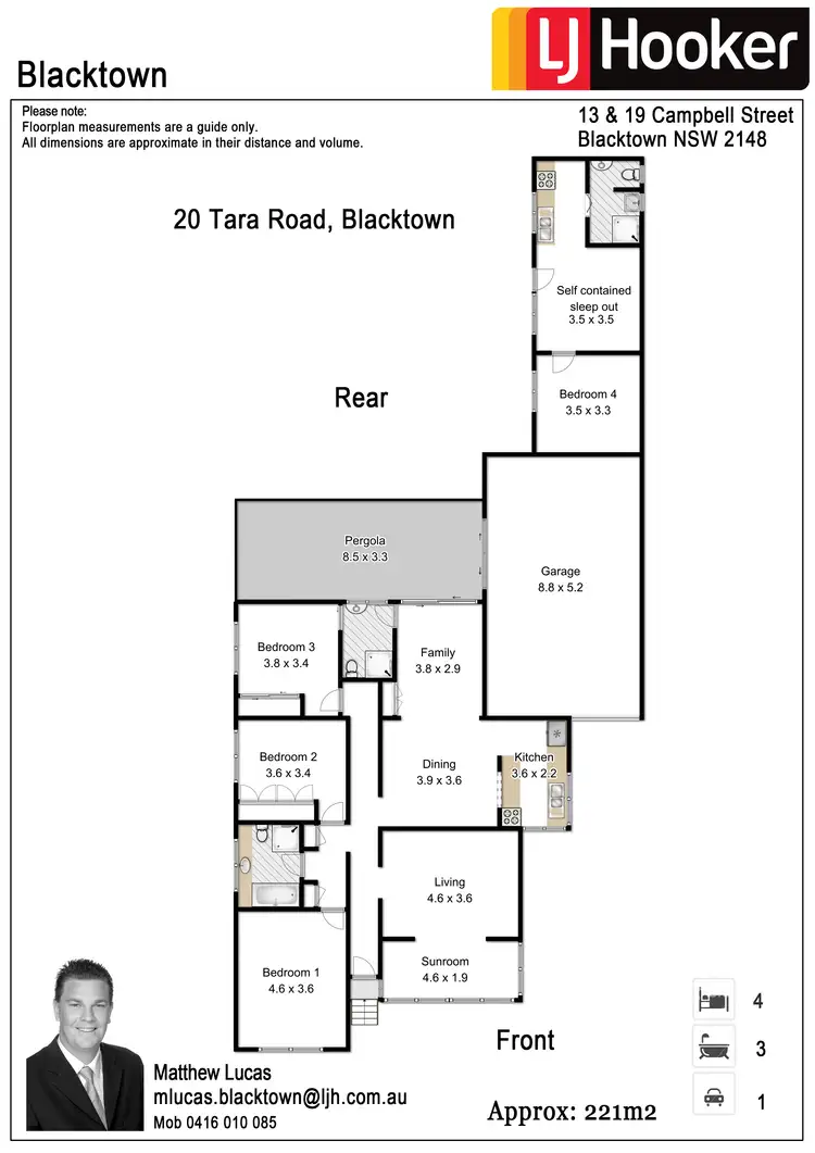 Floorplan of Homely house listing, 20 Tara Road, Blacktown NSW 2148