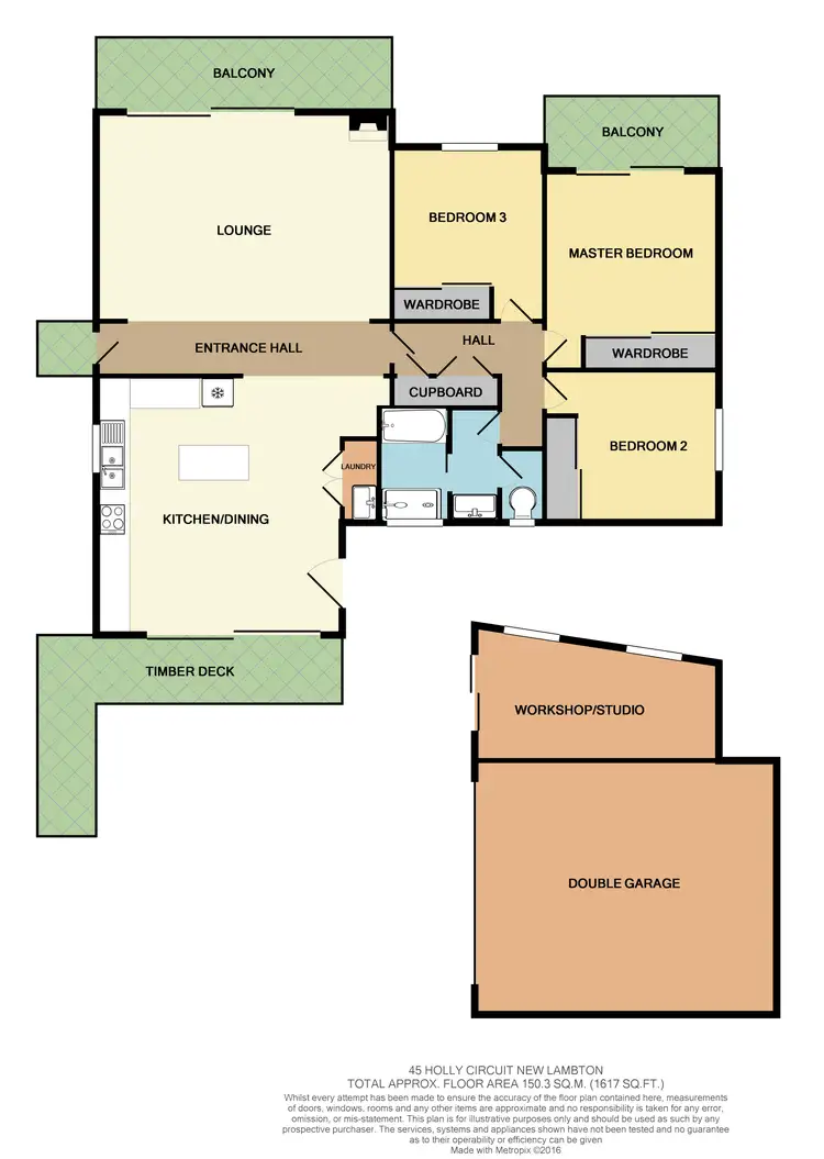 Floorplan of Homely house listing, 45 Holly Circuit, New Lambton Heights NSW 2305