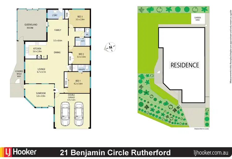 Floorplan of Homely house listing, 21 Benjamin Circle, Rutherford NSW 2320