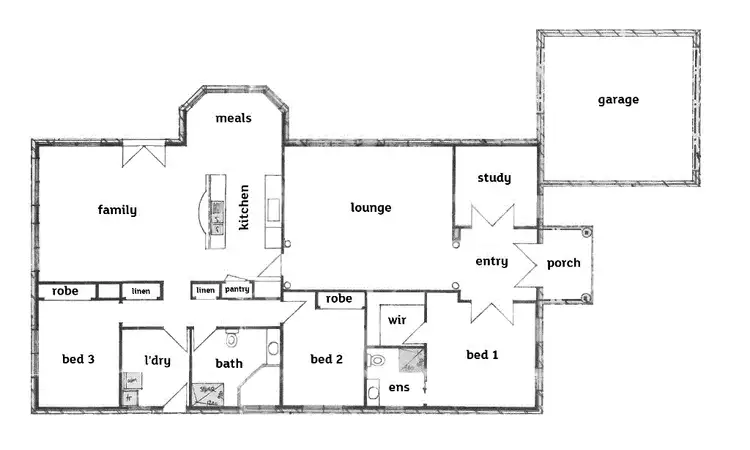 Floorplan of Homely house listing, 16 John Lecky Road, Altona Meadows VIC 3028