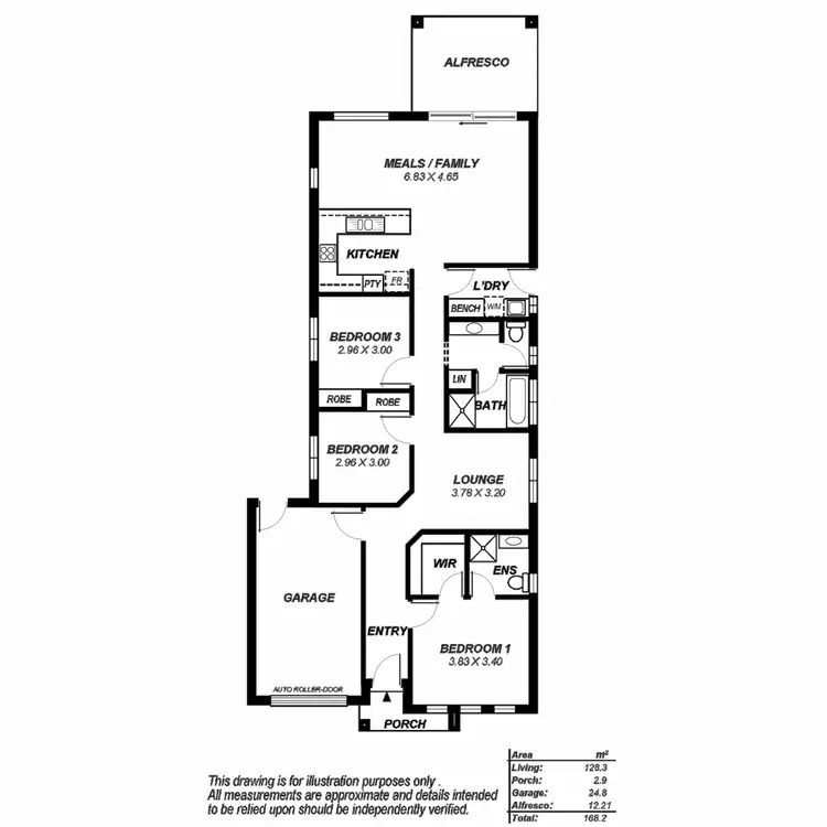 Floorplan of Homely house listing, 25A Schumann Street, Ingle Farm SA 5098