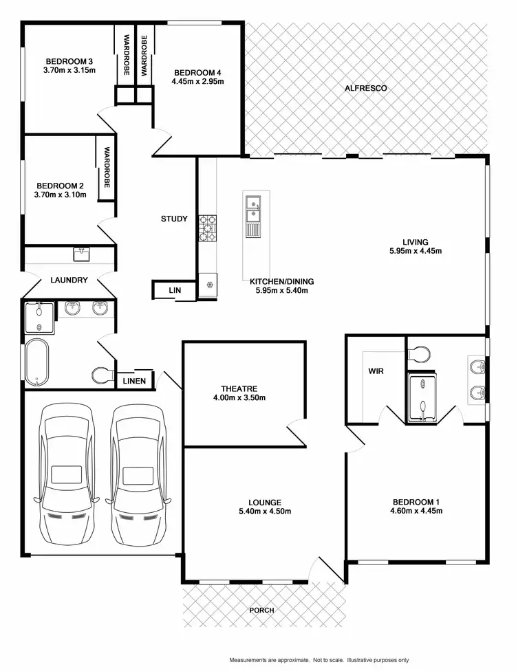 Floorplan of Homely house listing, 12 Austen Cct, Oran Park NSW 2570