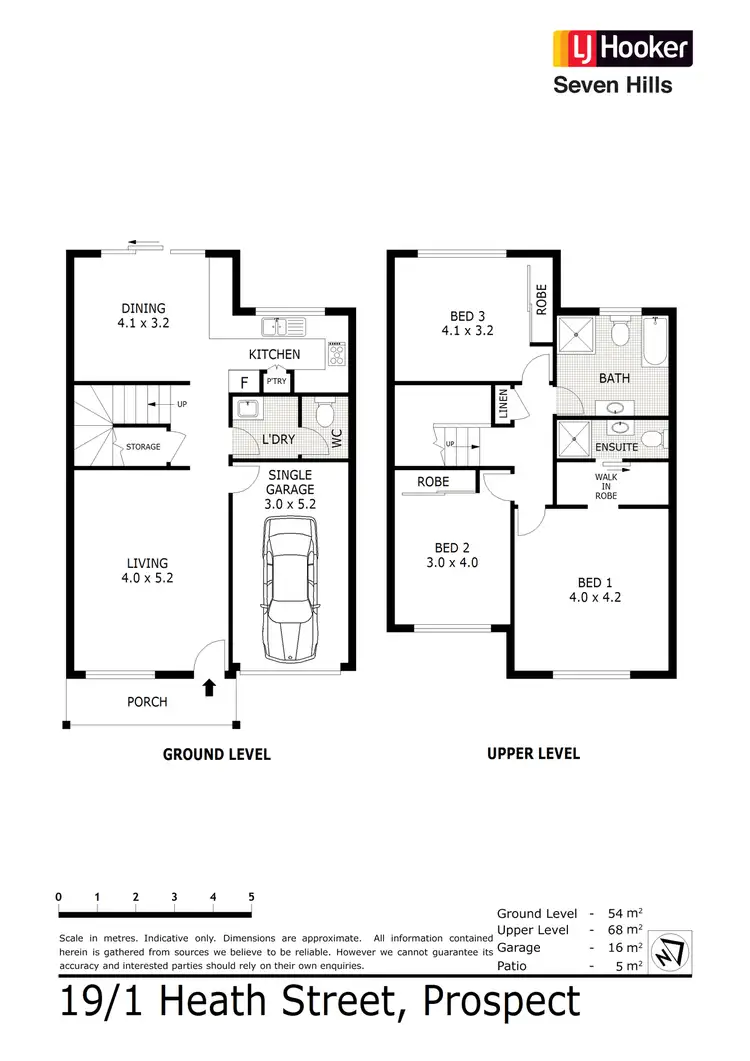Floorplan of Homely townhouse listing, 19/1 Heath Street, Prospect NSW 2148